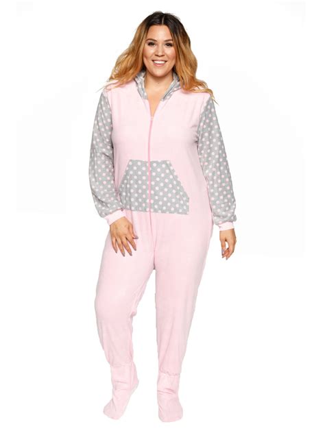 Xehar Womens Plus Size Soft Plush Warm Comfy Nightwear Loungewear Pajama Pjs Cow Onesie