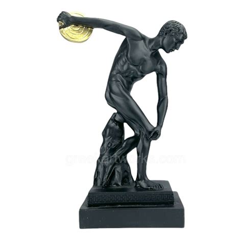 Discobolus Discus Thrower Nude Male Athlete Greek Roman Statue