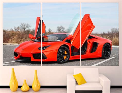 Lamborghini Wall Art Auto Wall Art Lamborghini Poster Sport Etsy