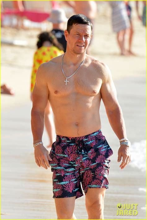 mark wahlberg hits the beach in barbados shows off hot bod photo 4407042 mark wahlberg