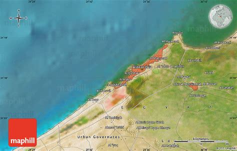 Satellite Map Of Alexandria