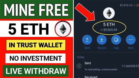 Free Ethereum Miner Earn Free 5 Eth In Trust Wallet Free Eth