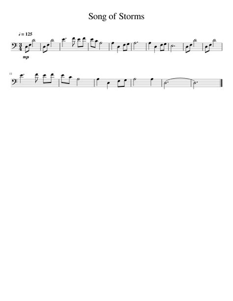 Everyone can see this score. Song of Storms Sheet music for Trombone | Download free in PDF or MIDI | Musescore.com