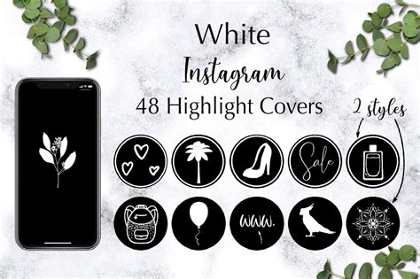 48 White Instagram Highlight Covers Instagram Story Icons By Dishanti