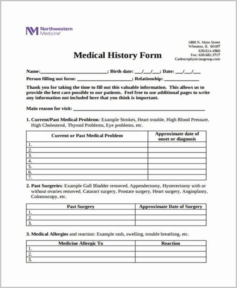 Free Printable Medical Forms Unique Free 39 Printable Medical Forms
