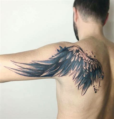 Tatuajes De Alas En La Espalda Para Hombre 85 Ideas De Tatuajes En La