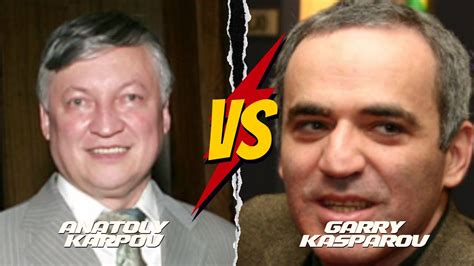 Chess Games Anatoly Karpov Vs Garry Kasparov World Championship