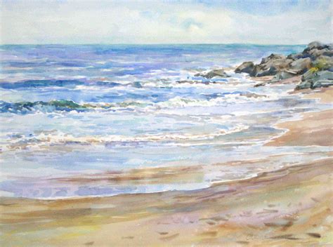 Pin By Sharon Findlay On Art Watercolor Landscape Beach Watercolor