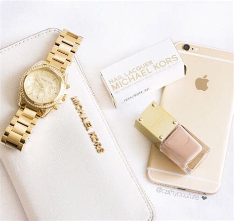 Bag Fashion Gold Iphone Love Michael Kors Mk Nails Nute