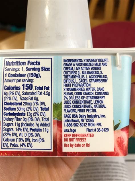 How much fat is in greek yogurt? FAGE Greek Yogurt, Strawberry: Calories, Nutrition ...