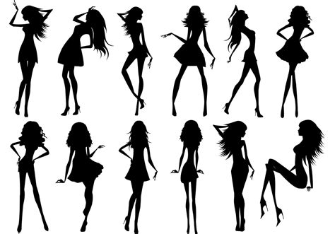 Silhouette Of Beautiful Girls Download Free Vector Art Stock Graphics And Images