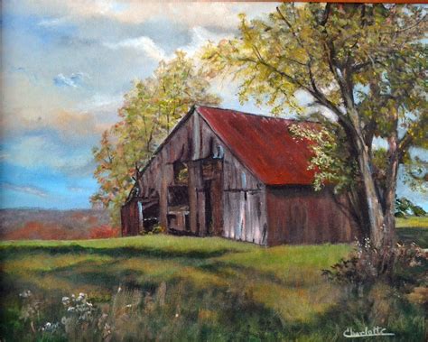 Paintings Of Barns And Farms ~ Barndcro
