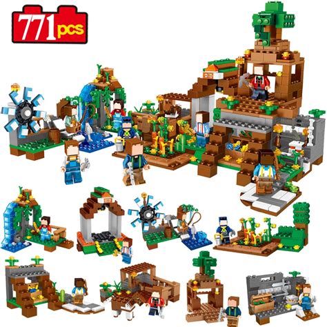 Minecrafted Manor Estate Toys Compatible Legos City Mini Minecraft