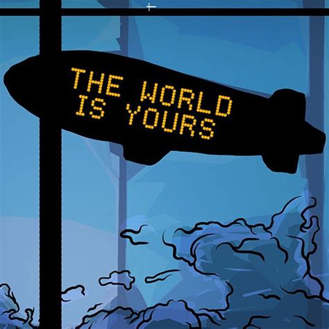 Scarface Blimp Scene Poster The World Is Yours Etsy Scarface Poster