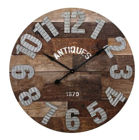 August Grove 3525 Antiques Oversized Wall Clock And Reviews Wayfair