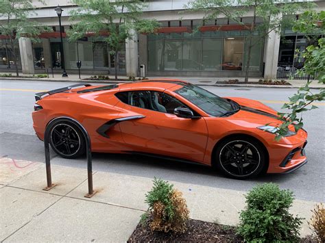 Saw A Super Clean Orange 2020 Chevy Corvette C8 Stingray On My Walk