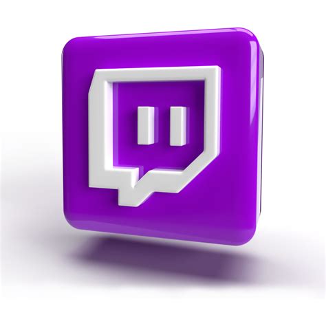 3d Twitch Logo Icône Violet Couleur Png 9995713 Png