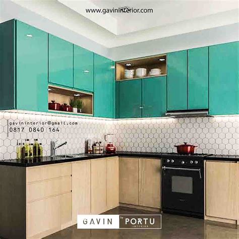 Sayangnya, sebagian dari kita bingung harus memilih kitchen set yang mana. Design Kitchen Set Modern Kombinasi Warna Komp Johar Hijau ...