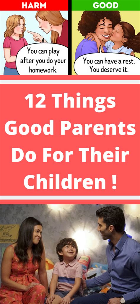 12 Things Good Parents Do For Their Children Have Fun Feelings Happy