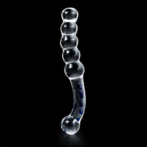 T Explorer Hot Crystal Glass Dildo Anal Beads Butt Plug Masturbation
