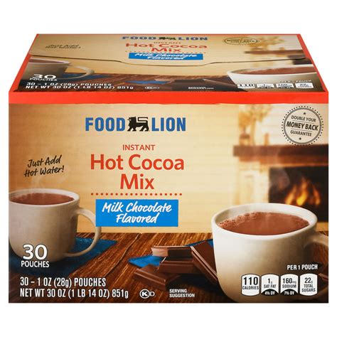 save on food lion hot cocoa mix milk chocolate 30 ct order online delivery food lion