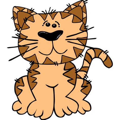 Cartoon Cat Sitting Outline Png Svg Clip Art For Web Download Clip