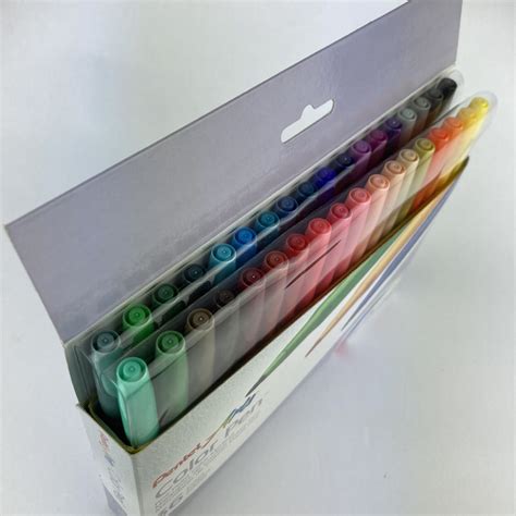 Pentel 36 Piece Fine Point Color Markers Pen Set Assorted Colors Marker