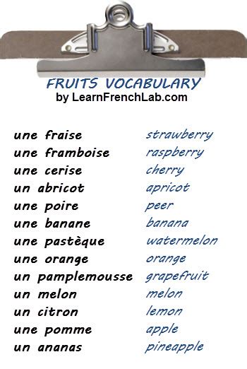 5 Best Images of French Words Printable - Printable French Words ...
