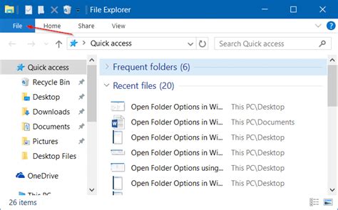 6 Ways To Open Folder Options File Explorer In Windows 10