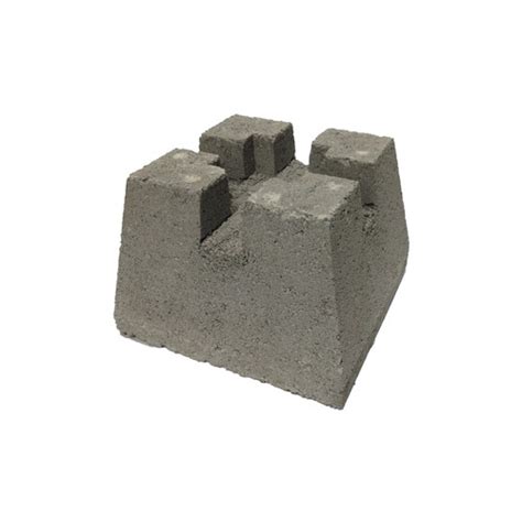 7-in x 11-in x 11-in Concrete Deck Block in the Deck Blocks department