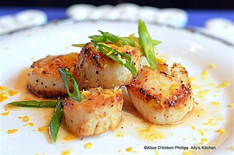 They cook in literally three minutes. Meyer Lemon Pan Grilled Scallops (With images) | Grilled scallops, Scallop recipes, Recipes