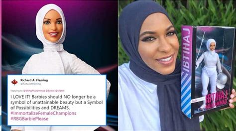 Barbies Latest Doll Inspired By Olympic Athlete Wears Hijab Receives
