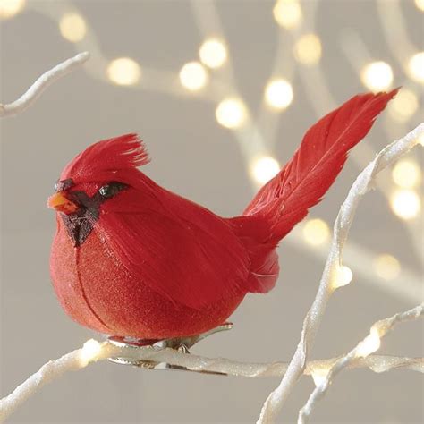 Christmas Red Cardinal Ornament Diy Christmas Tree Topper