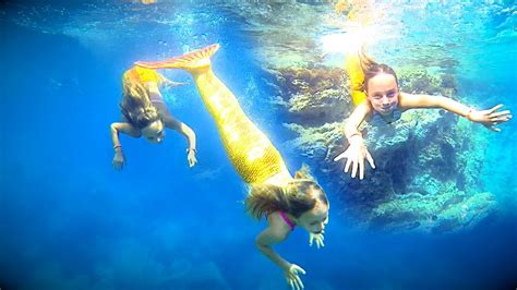 Mermaids Swimming In The Sea By Carla Underwater Youtube