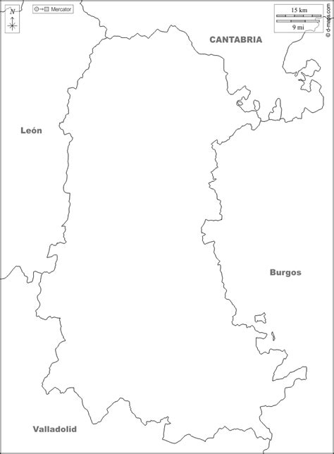 Palencia Mapa Gratuito Mapa Mudo Gratuito Mapa En Blanco Gratuito