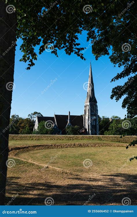 St Alban S Church English Church In Copenhagen Framed By The Tree