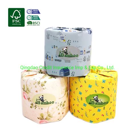 OEM Ply Soft Custom Bamboo Pulp Wood Pulp Mixed Pulp Toilet Paper Roll China Bamboo Toilet