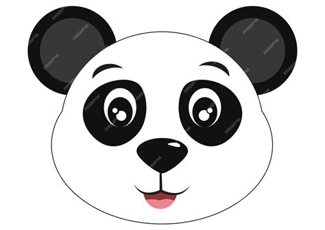 Premium Vector Icon Of Cute Panda Face Animals Vector Panda Bear Face