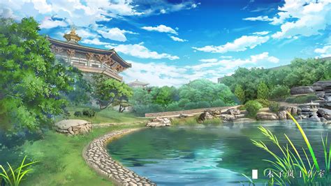 Anime Lake Hd Wallpaper By Moonslan Studio