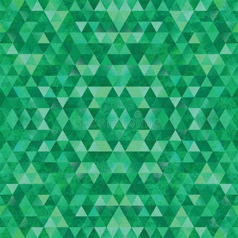 Geometric Mosaic Pattern From Blue Triangle Stock Vector Illustration
