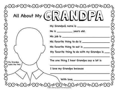 All About Grandparents Printables Mrs Merry