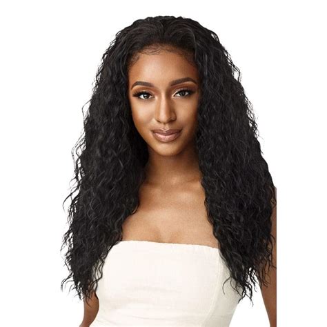 Outre Quick Weave Wet Wavy Style Synthetic Half Wig Beach Curl S B
