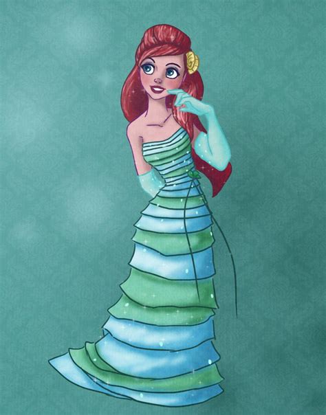 Ariel In Her Designer Dress The Most Beautiful Dress Of Them All I Think Love The Colours