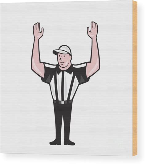 American Football Referee Cartoon