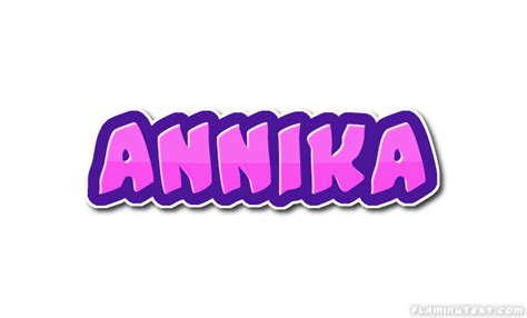annika logo free name design tool from flaming text