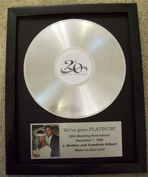 Custom Platinum Lp Record Awardtrophy