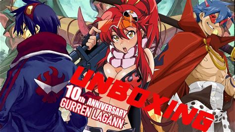 Gurren Lagann 10th Anniversary Blu Ray Set Unboxing Youtube
