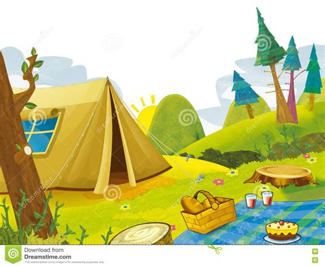 Funny Clipart Of Tent And Camping