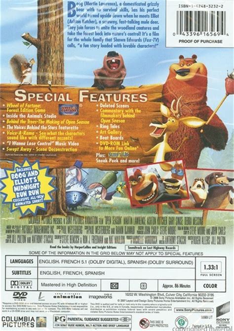 Open Season Special Edition Fullscreen Dvd 2006 Dvd Empire