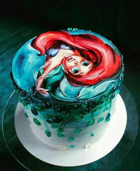 Pin By Mari Poppins On A Pequena Sereia Disney Birthday Cakes Cool
